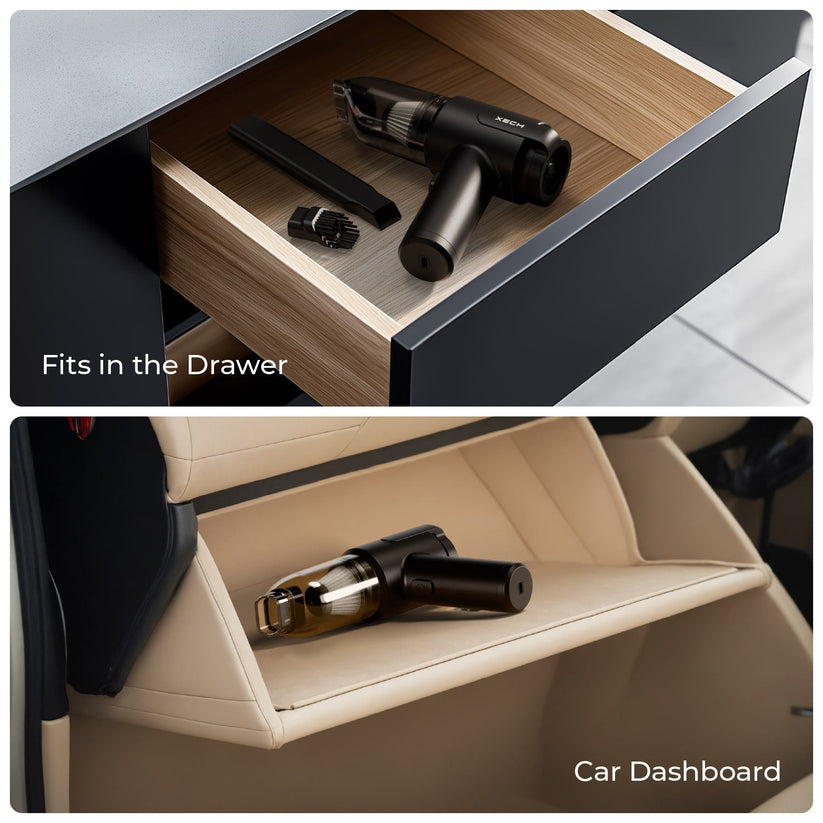 9000Pa Turbo Suction Cleaner | Cordless & Compact Design | Dual Function for Car, Home, office & More