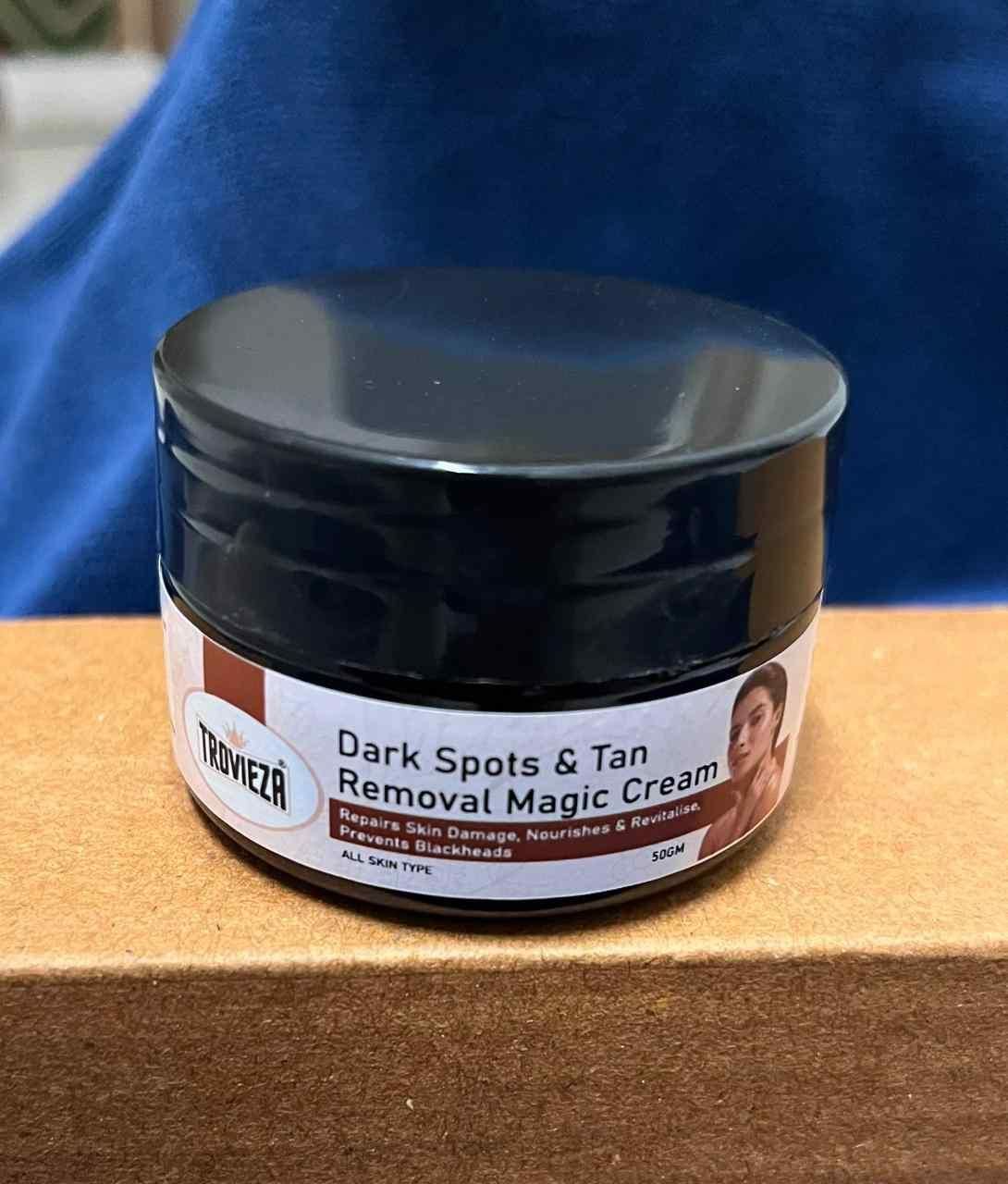 Trovieza Dark spots & Tan removal Magic cream For Face Lightening, Nourishes & Revitalize, prevents blackheads, All skin type, 50gm